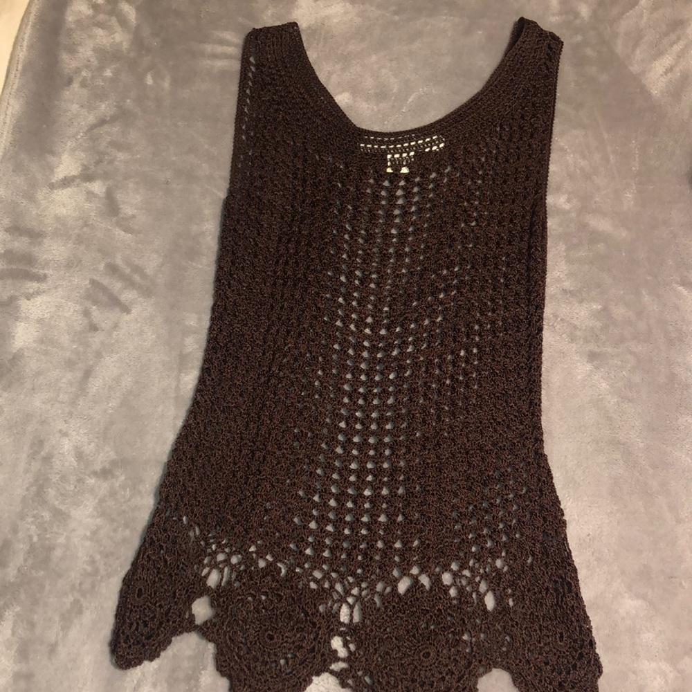 Lace cover up shirt